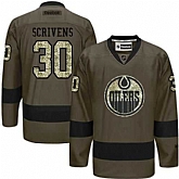 Glued Edmonton Oilers #30 Ben Scrivens Green Salute to Service NHL Jersey,baseball caps,new era cap wholesale,wholesale hats